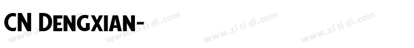 CN Dengxian字体转换